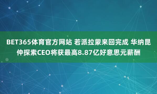 BET365体育官方网站 若派拉蒙来回完成 华纳昆仲探索CEO将获最高8.87亿好意思元薪酬
