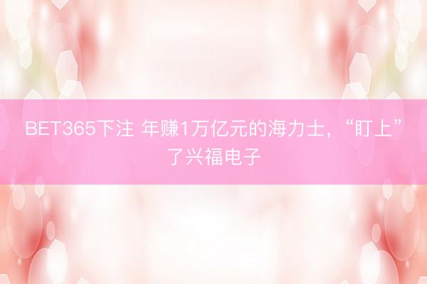 BET365下注 年赚1万亿元的海力士，“盯上”了兴福电子