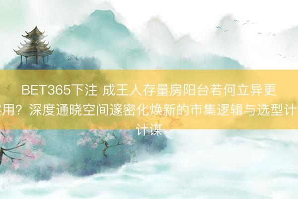 BET365下注 成王人存量房阳台若何立异更实用？深度通晓空间邃密化焕新的市集逻辑与选型计谋